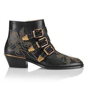 Chloé Susanna Studded Leather Ankle Boots